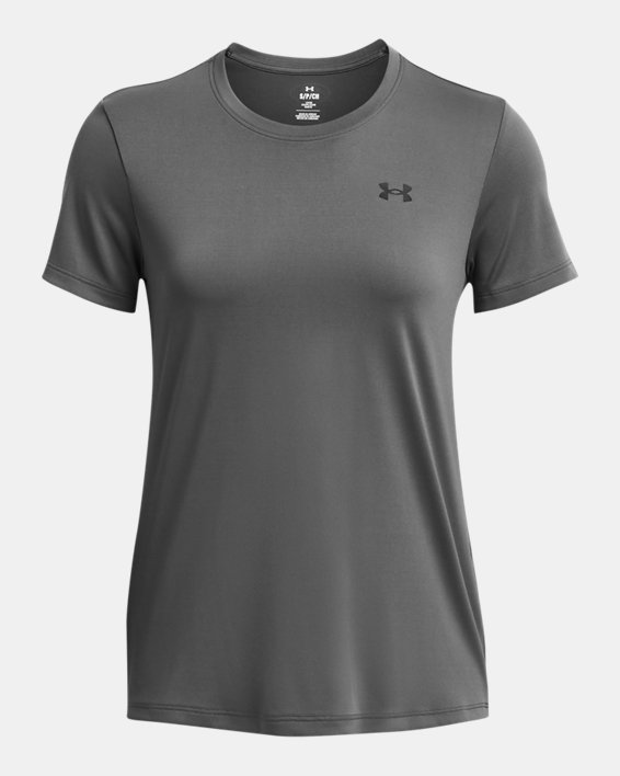 Women's UA Tech™ Short Sleeve in Gray image number 2